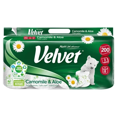 Velvet Camomile & Aloe Papier toaletowy 10 rolek - 0