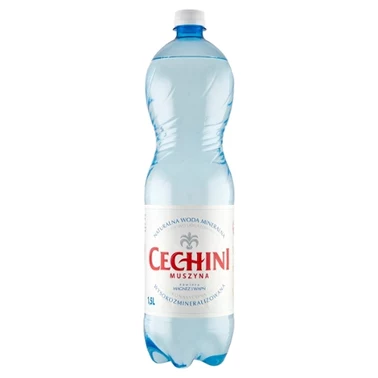 Cechini Muszyna Naturalna woda mineralna wysokozmineralizowana niskonasycona CO₂ 1,5 l - 1