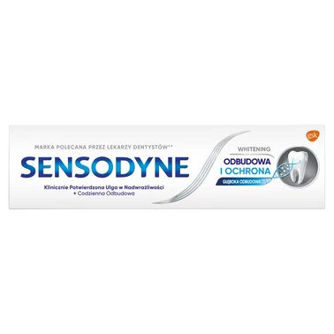 Sensodyne Whitening Wyrób medyczny pasta do zębów z fluorkiem odbudowa i ochrona 75 ml - 6
