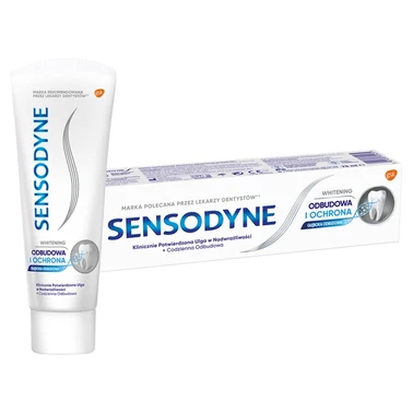 Sensodyne Whitening Wyrób medyczny pasta do zębów z fluorkiem odbudowa i ochrona 75 ml - 5