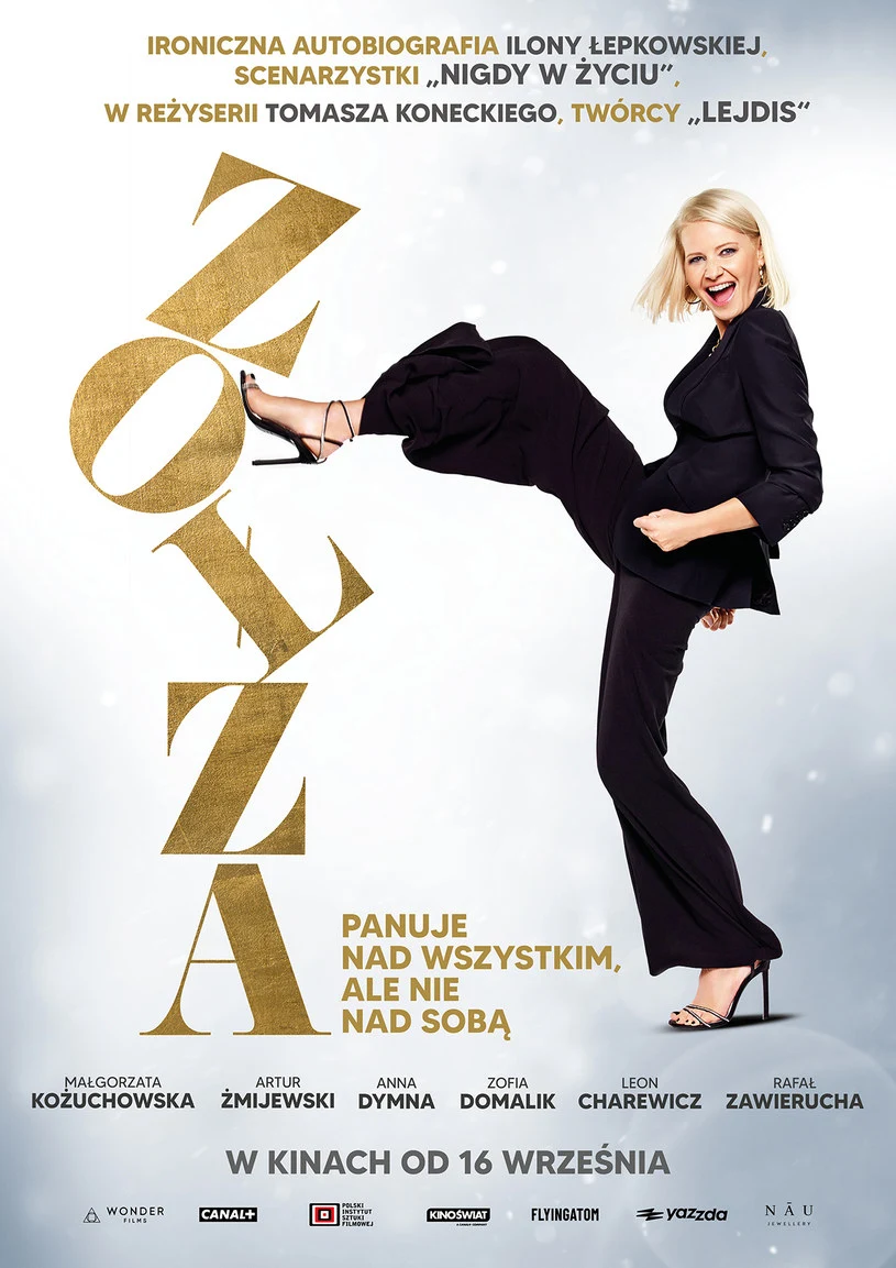 Małgorzata Kożuchowska na plakacie filmu "Zołza"