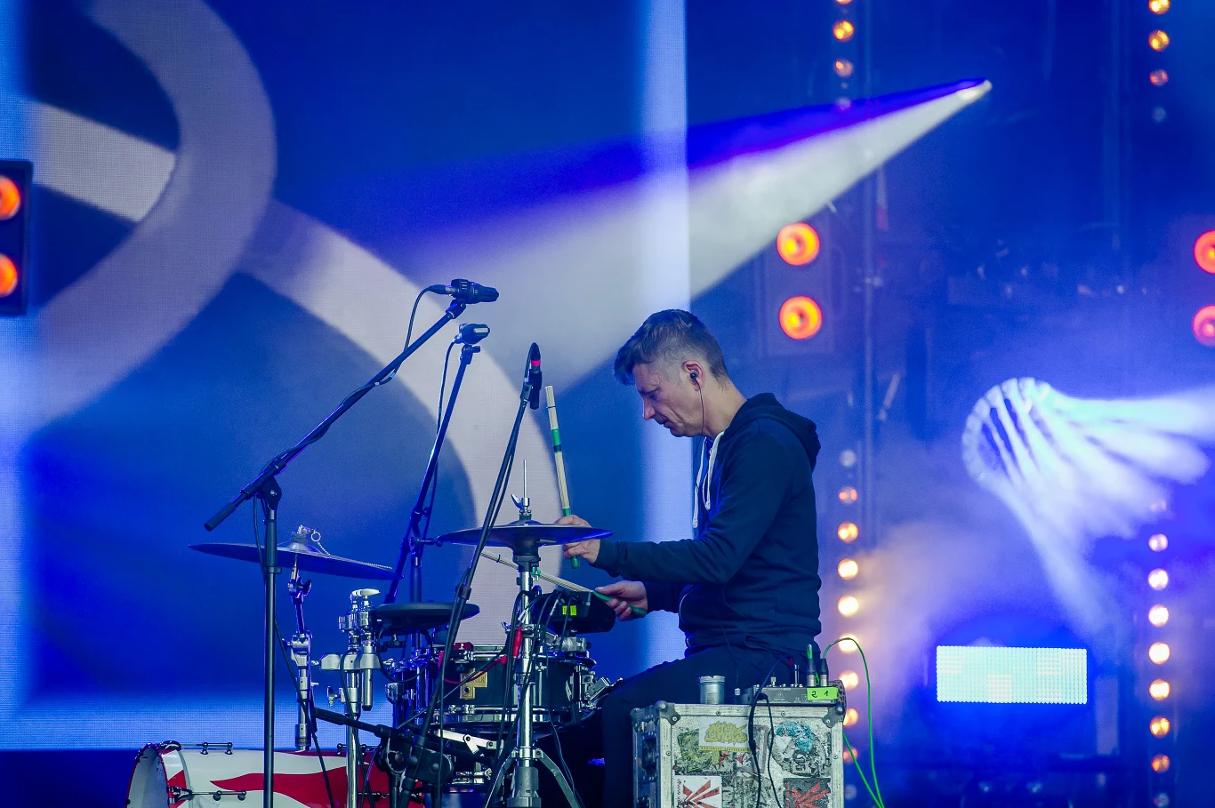 Zespół Kaśki Sochackiej na scenie Festiwalu w Jarocinie 2022