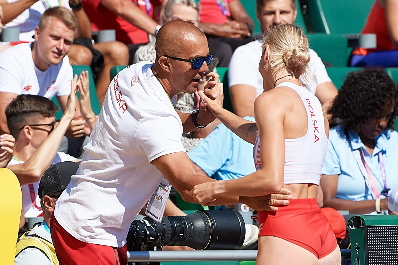 Adrianna Sułek i jej trener Marek Rzepka