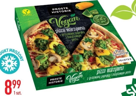Proste Historie Vegan Pizza warzywna z grillowaną papryką i bazyliowym pesto 345 g