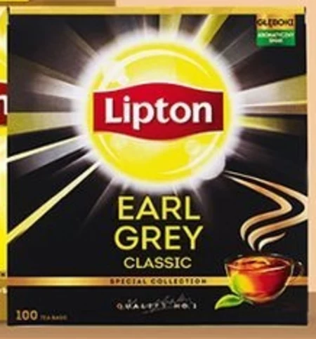 Lipton Earl Grey Classic Herbata czarna 150 g (100 torebek)
