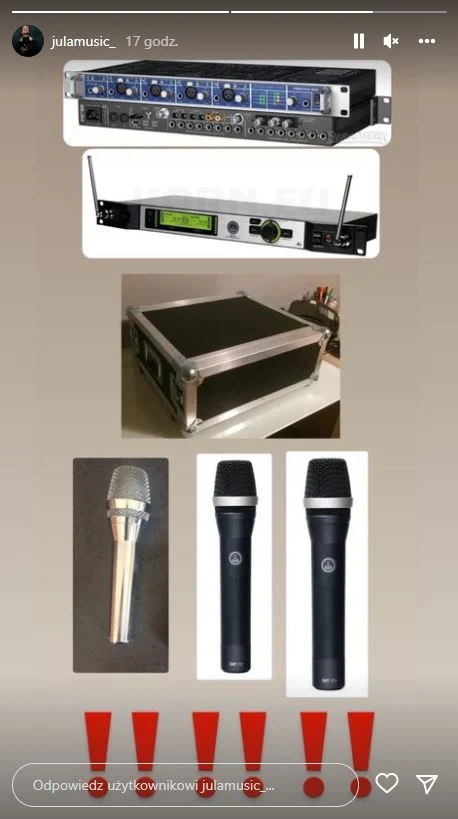 Jula pokazała fanom skradziony sprzęt