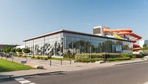 Aquapark przy ul. Borowskiej we Wrocławiu - w tym budynku doszło do zgwałcenia 12-letniego chłopca