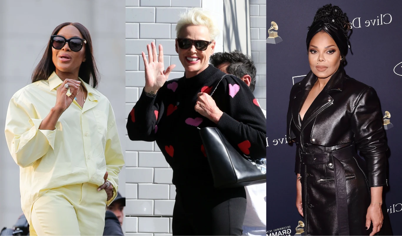 Naomi Campbell, Brigitte Nielsen i Janet Jackson Naomi Campbell, Brigitte Nielsen i Janet Jackson