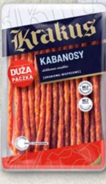 Krakus Extra cienkie kabanosy drobiowo-wieprzowe 250 g