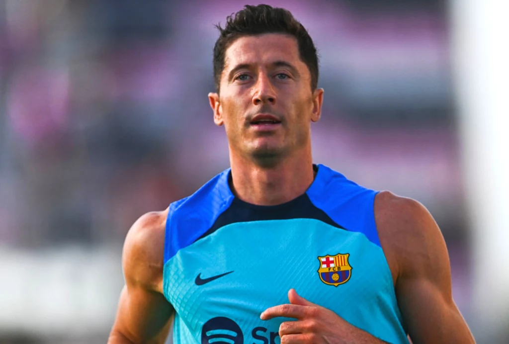 Robert Lewandowski w barwach FC Barcelona Robert Lewandowski w barwach FC Barcelona