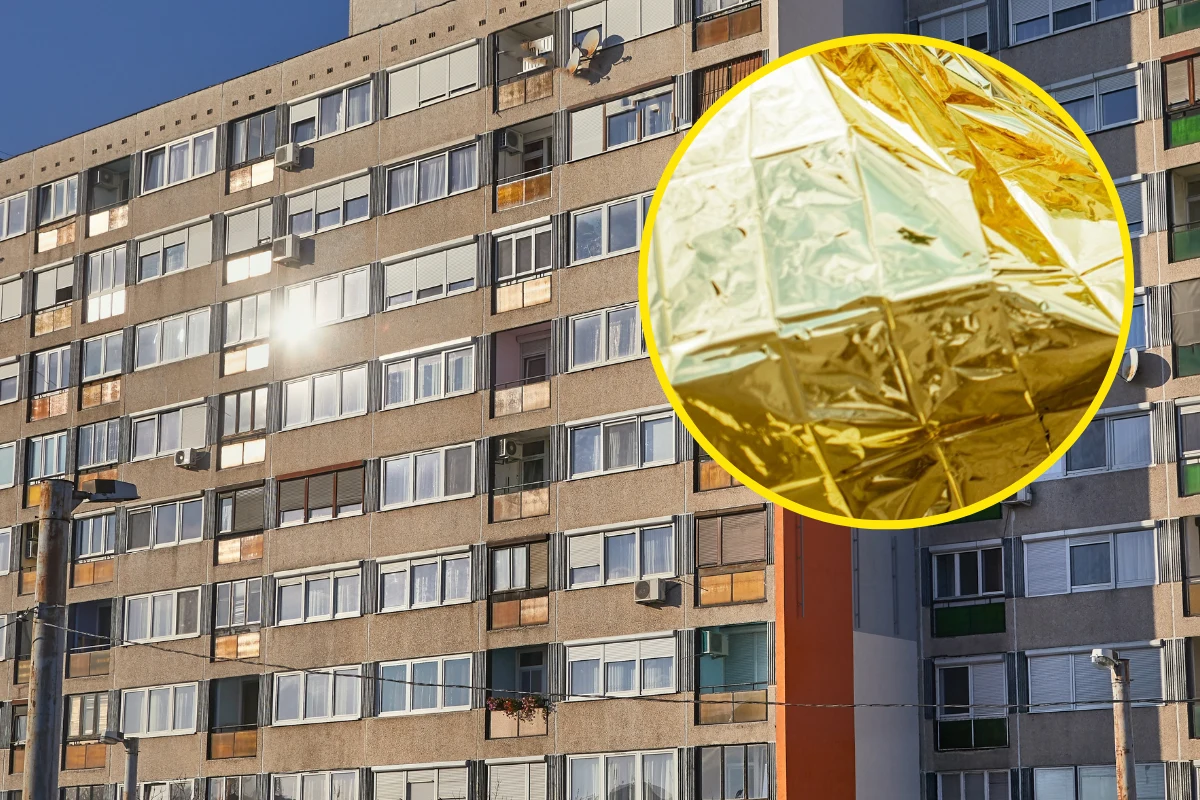 Folia termoizolacyjna z apteczki uchroni dom przed upałem. Uważaj, po której stronie okna ją wieszasz Folia termoizolacyjna z apteczki uchroni dom przed upałem. Uważaj, po której stronie okna ją wieszasz