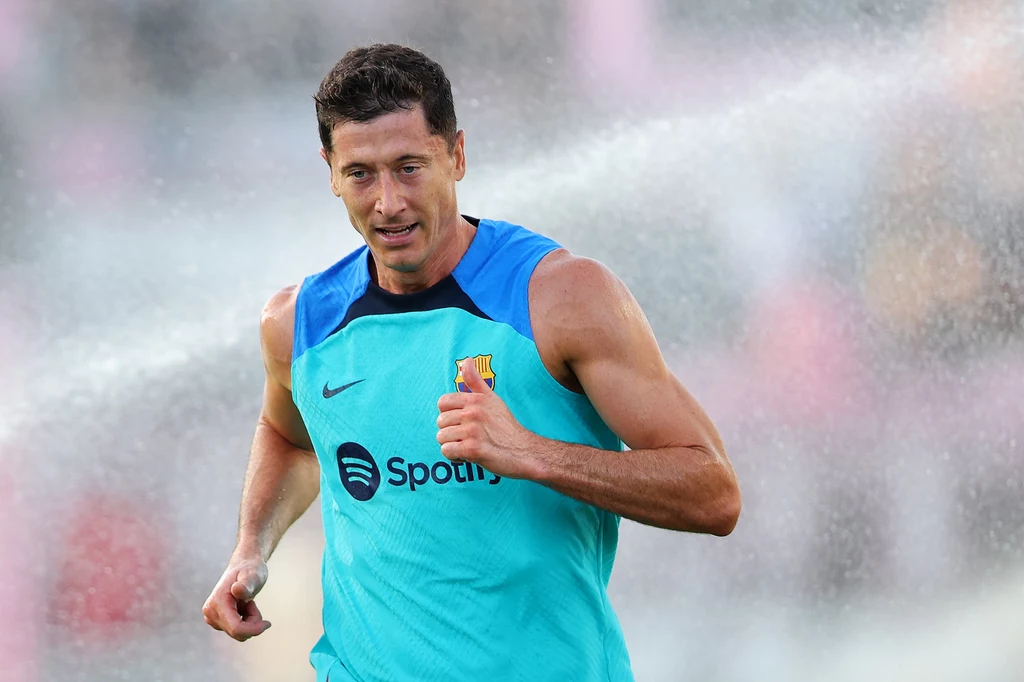 Robert Lewandowski w barwach FC Barcelona Robert Lewandowski w barwach FC Barcelona