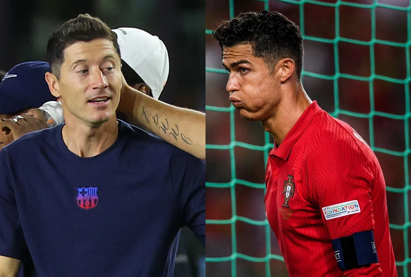 Robert Lewandowski i Cristiano Ronaldo Robert Lewandowski i Cristiano Ronaldo