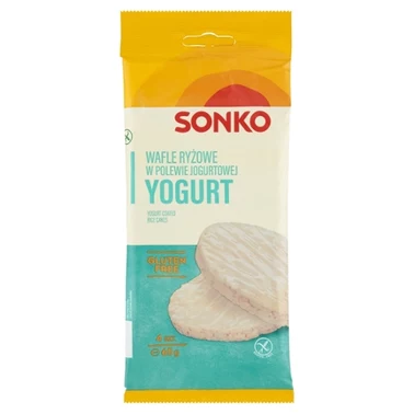 Sonko Wafle ryżowe w polewie jogurtowej 65 g (4 sztuki) - 1