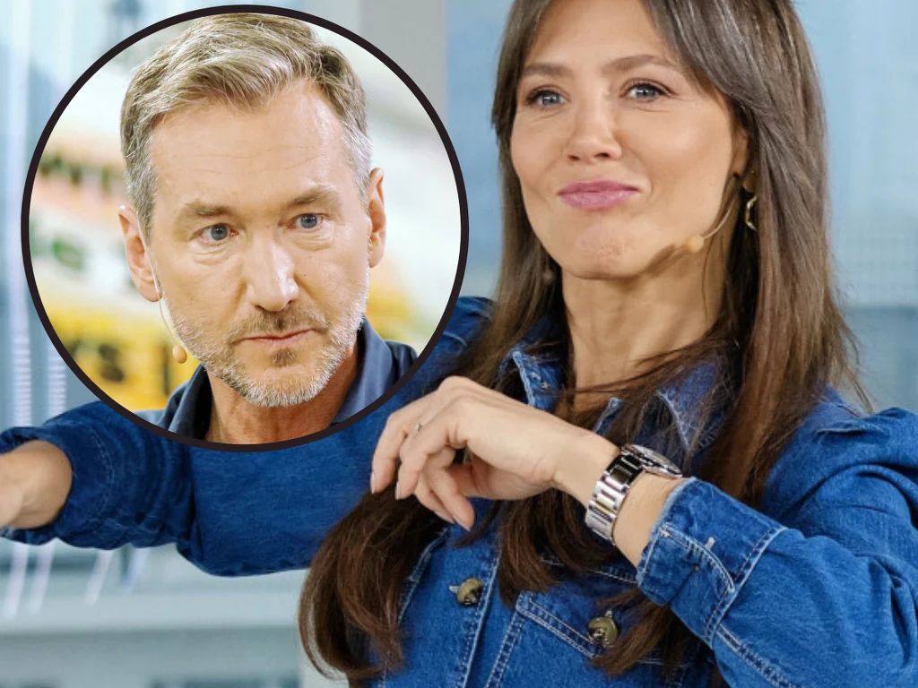 Kinga Rusin wspiera Piotra Kraśko Foto: Jerzy Dudek/Dzien Dobry TVN/East News