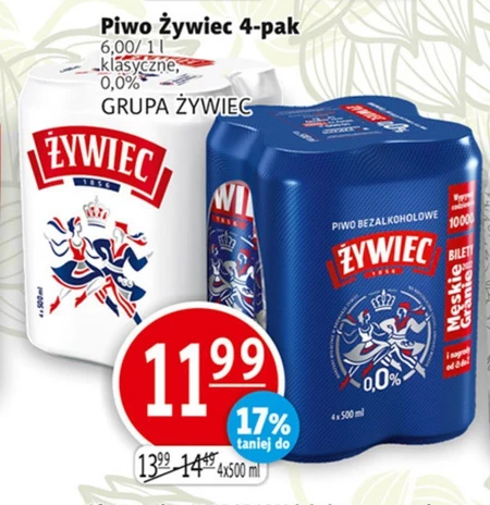 Żywiec Piwo bezalkoholowe 4 x 500 ml