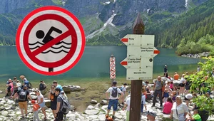 Morskie Oko i Tatry to nie miejsce na kąpiel. Grożą za to wysokie mandaty