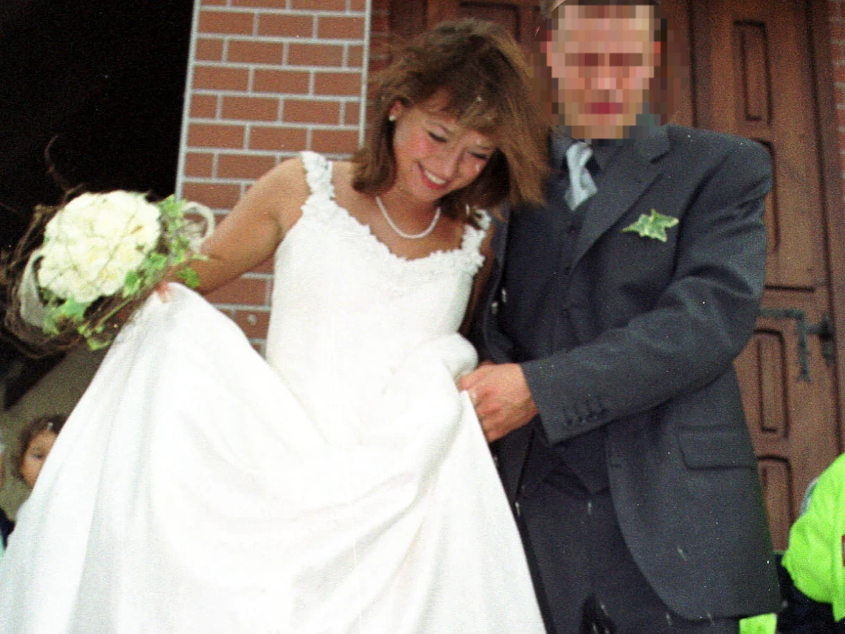 Anna Przybylska na ślubie z Dominikiem Zygrą Foto:Studio69