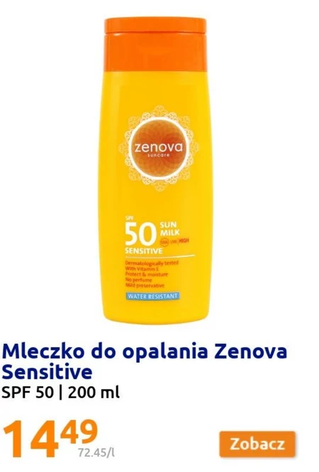 Mleczko do opalania Zenova