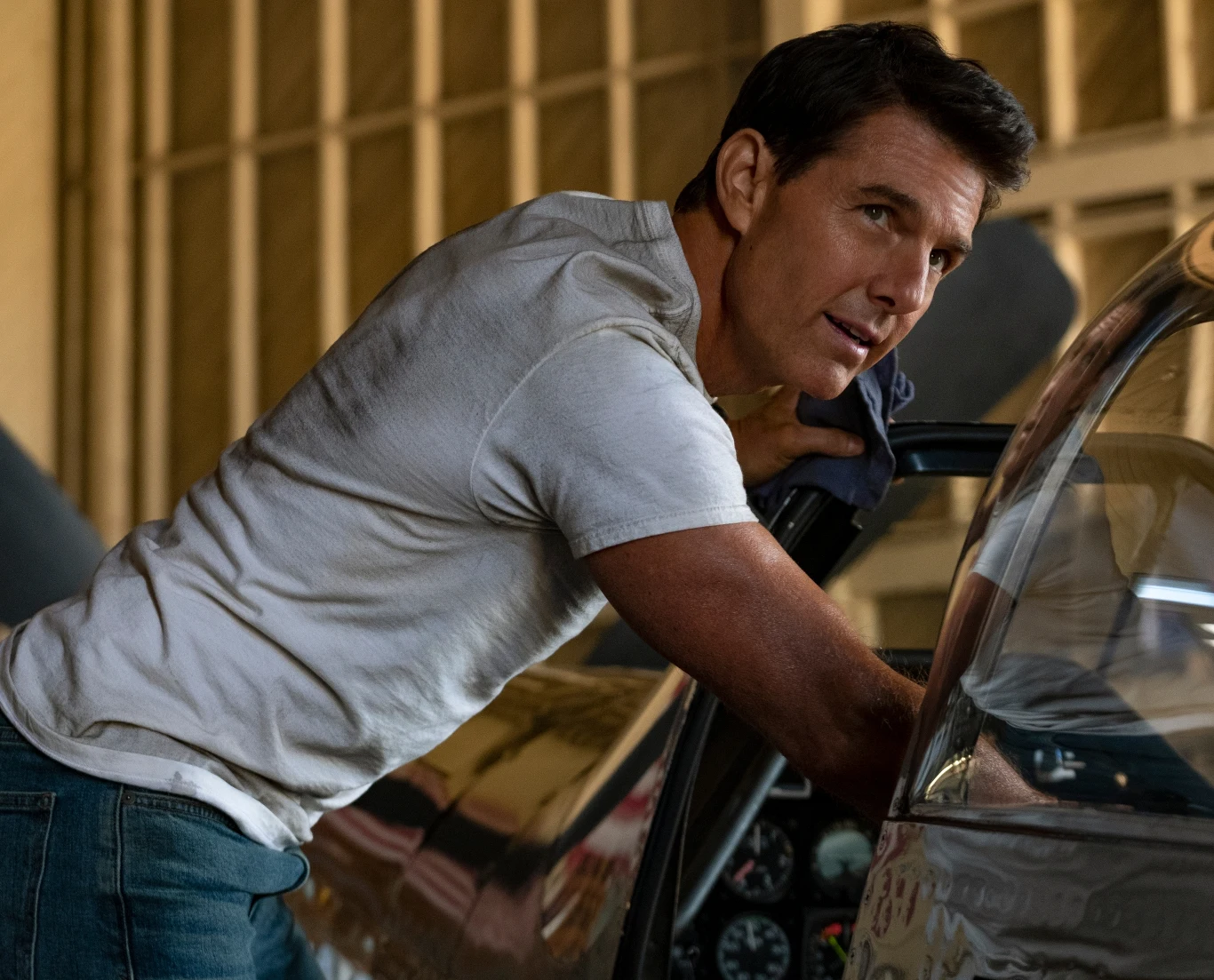 Tom Cruise w filmie "Top Gun Maverick" Tom Cruise w filmie "Top Gun Maverick"