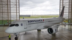 Na zdjęciu samolot firmy Airbus dla francuskich linii lotniczych  
