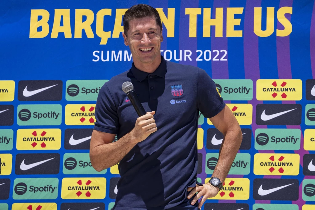 Robert Lewandowski w barwach Barcelony Robert Lewandowski w barwach Barcelony