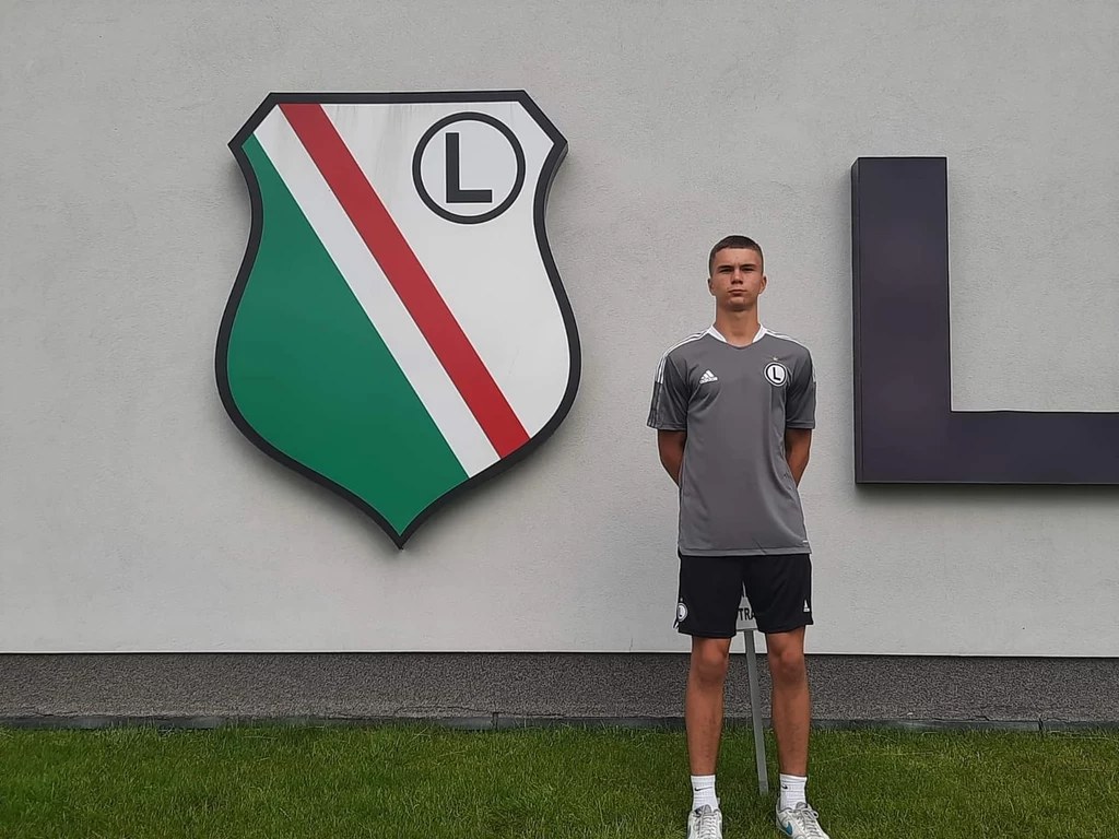 Dawid Nos, nowy napastnik młodzieżowych drużyn Legii Warszawa Dawid Nos, nowy napastnik młodzieżowych drużyn Legii Warszawa