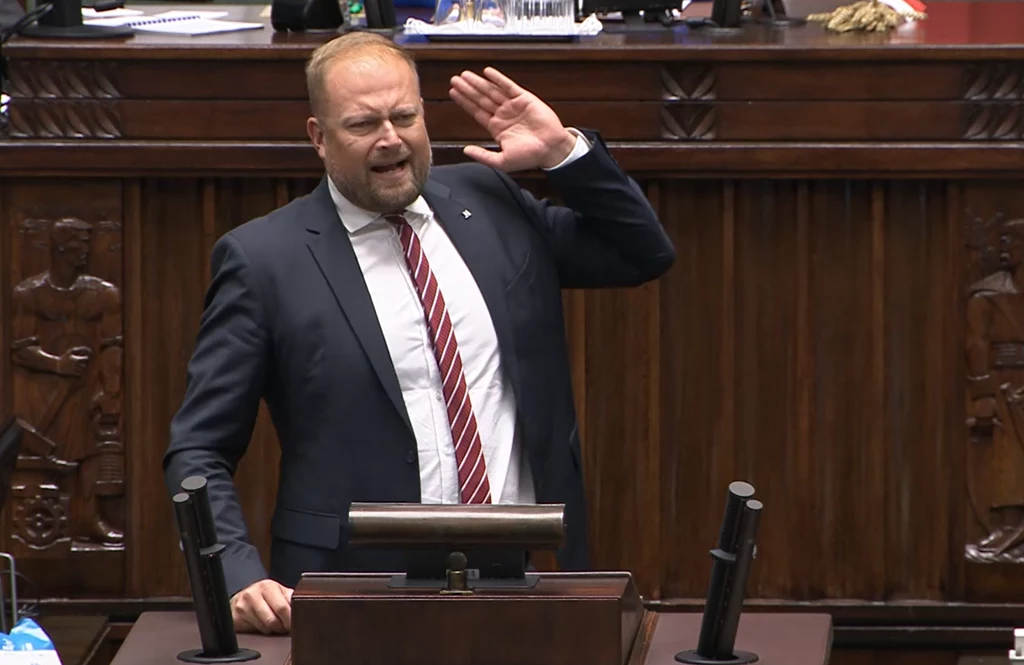 Poseł Witold Zembaczyński; źródło: transmisja z obrad Sejmu Poseł Witold Zembaczyński; źródło: transmisja z obrad Sejmu