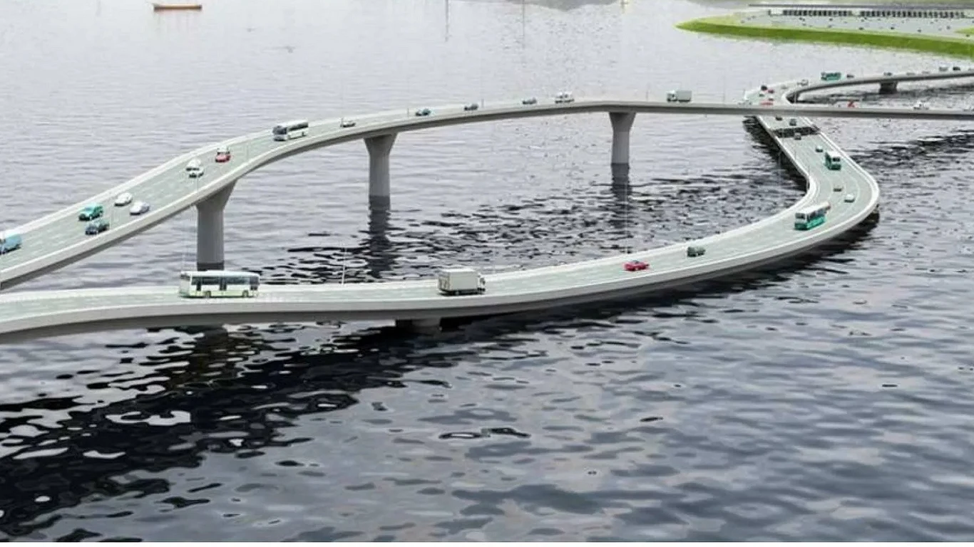 Projekt prawdziwego drogowego rollercostera w Chinach o nazwie The Flipper Bridge Projekt prawdziwego drogowego rollercostera w Chinach o nazwie The Flipper Bridge