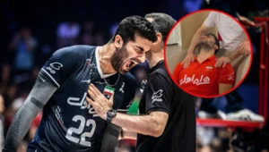 Amirhossein Esfandiar w trakcie meczu żywiołowo reagował na wydarzenia na boisku