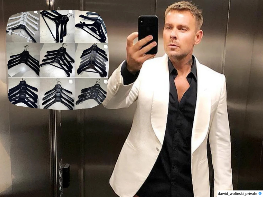Dawid Woliński wyprzedaje garderobę na IG @ubraniadawida/