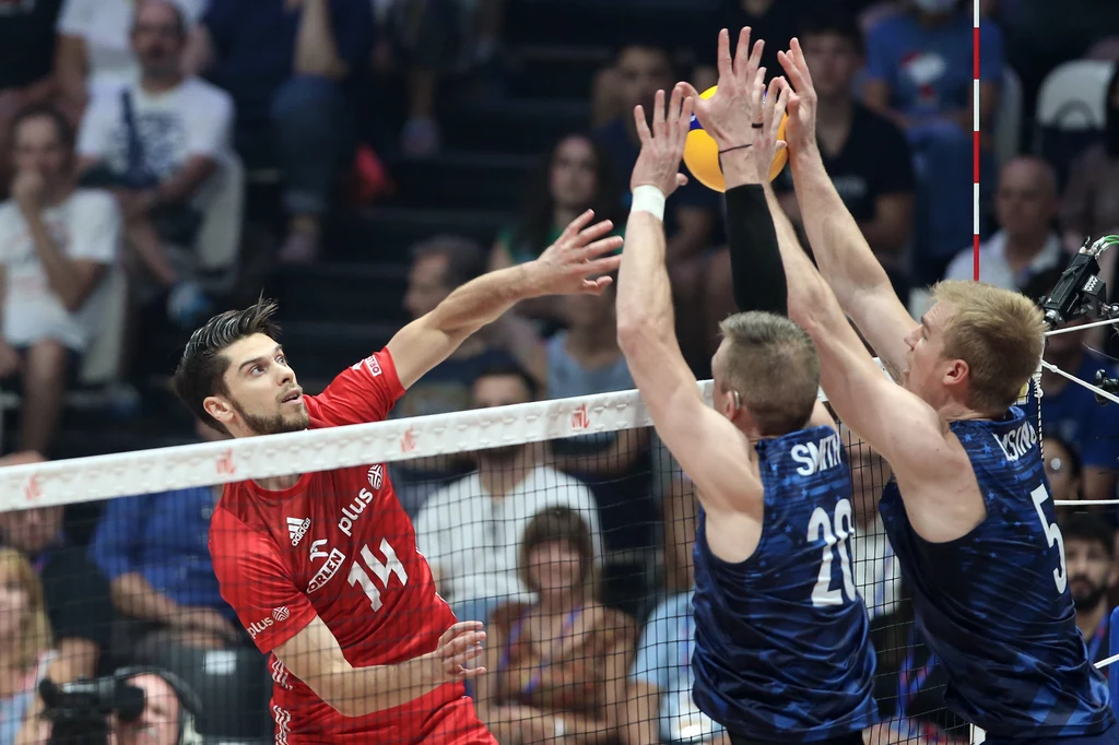 Liga Narodów 2022. Aleksander Śliwka w meczu z Amerykanami