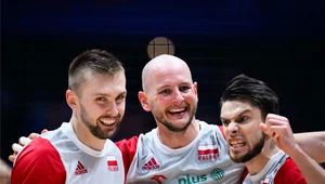 Mateusz Bieniek (pierwszy z lewej) został wybrany do drużyny marzeń turnieju w Bolonii. Obok Bartosz Kurek i Aleksander Śliwka