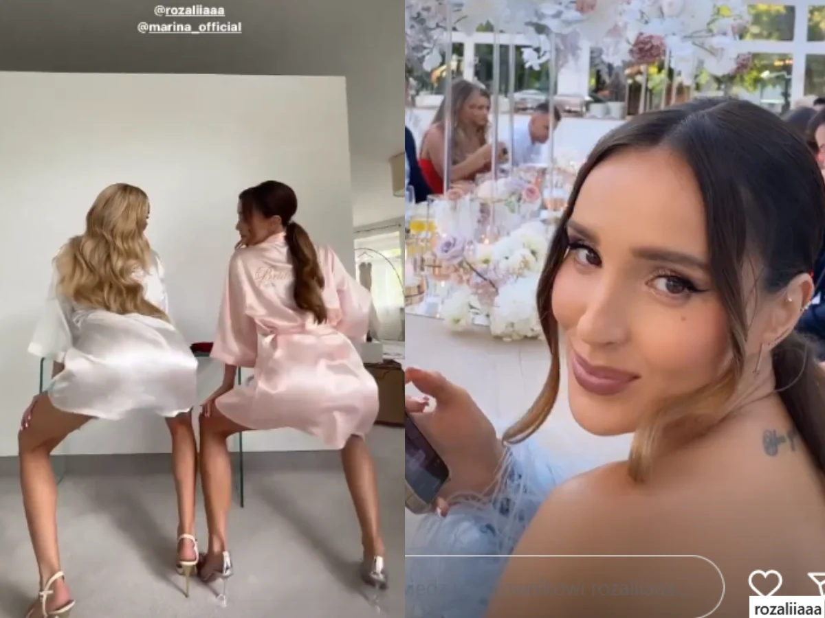 Wokalistka i celebrytka tańczyły już przed weselem / IG @rozaliiaaa/ Wokalistka i celebrytka tańczyły już przed weselem / IG @rozaliiaaa/