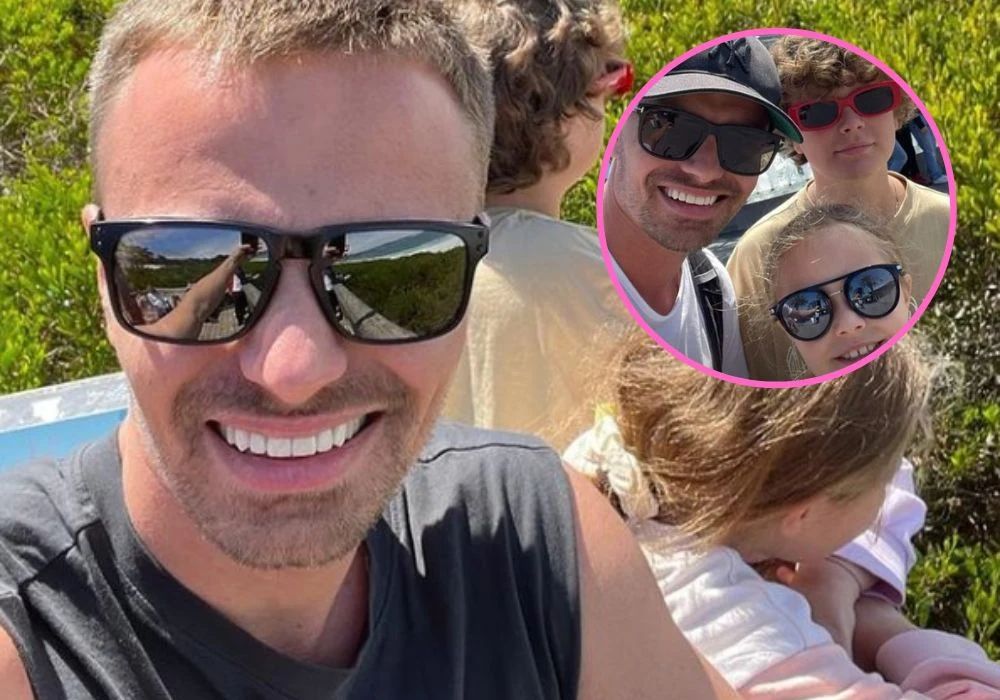 Marcin Hakiel z dziećmi w Los Angeles Marcin Hakiel z dziećmi w Los Angeles