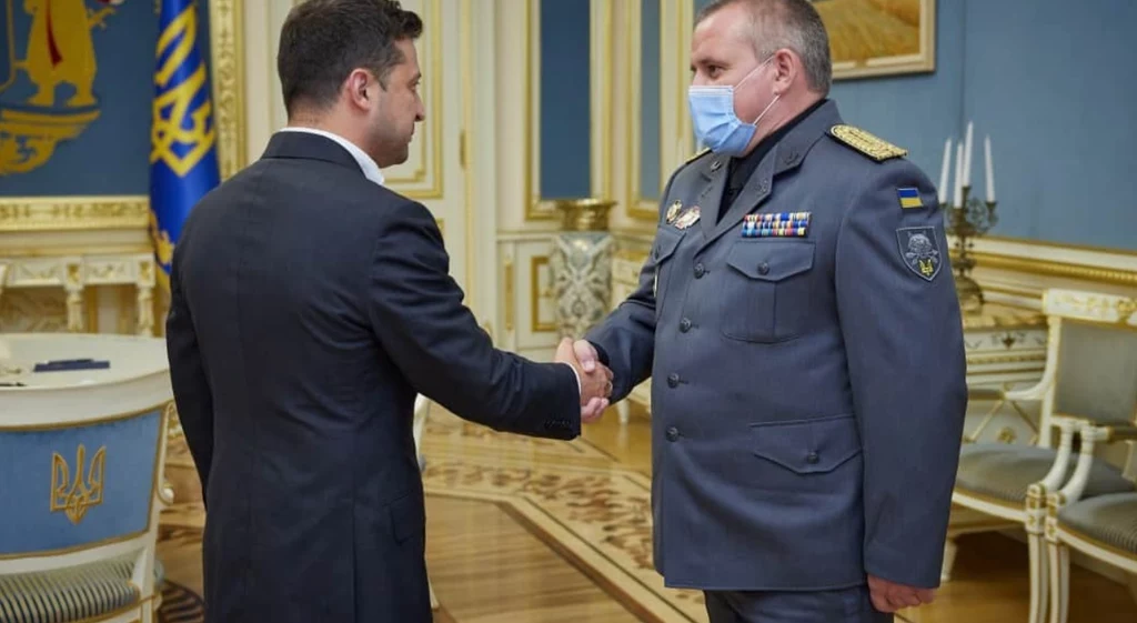 Zdymisjonowany generał Hryhorij Hałahan. Zdjęcie archiwalne Zdymisjonowany generał Hryhorij Hałahan. Zdjęcie archiwalne