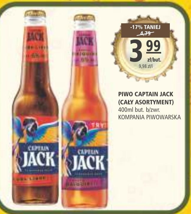 Archiwum Captain Jack Exotic Daiquiri Piwo Smakowe 400 Ml Arhelan