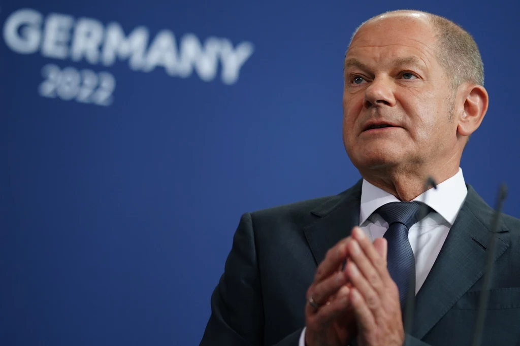 Kanclerz Niemiec Olaf Scholz na konferencji poświęconej polityce energetycznej (Berlin, 22 lipca 2022 r.) Kanclerz Niemiec Olaf Scholz na konferencji poświęconej polityce energetycznej (Berlin, 22 lipca 2022 r.)