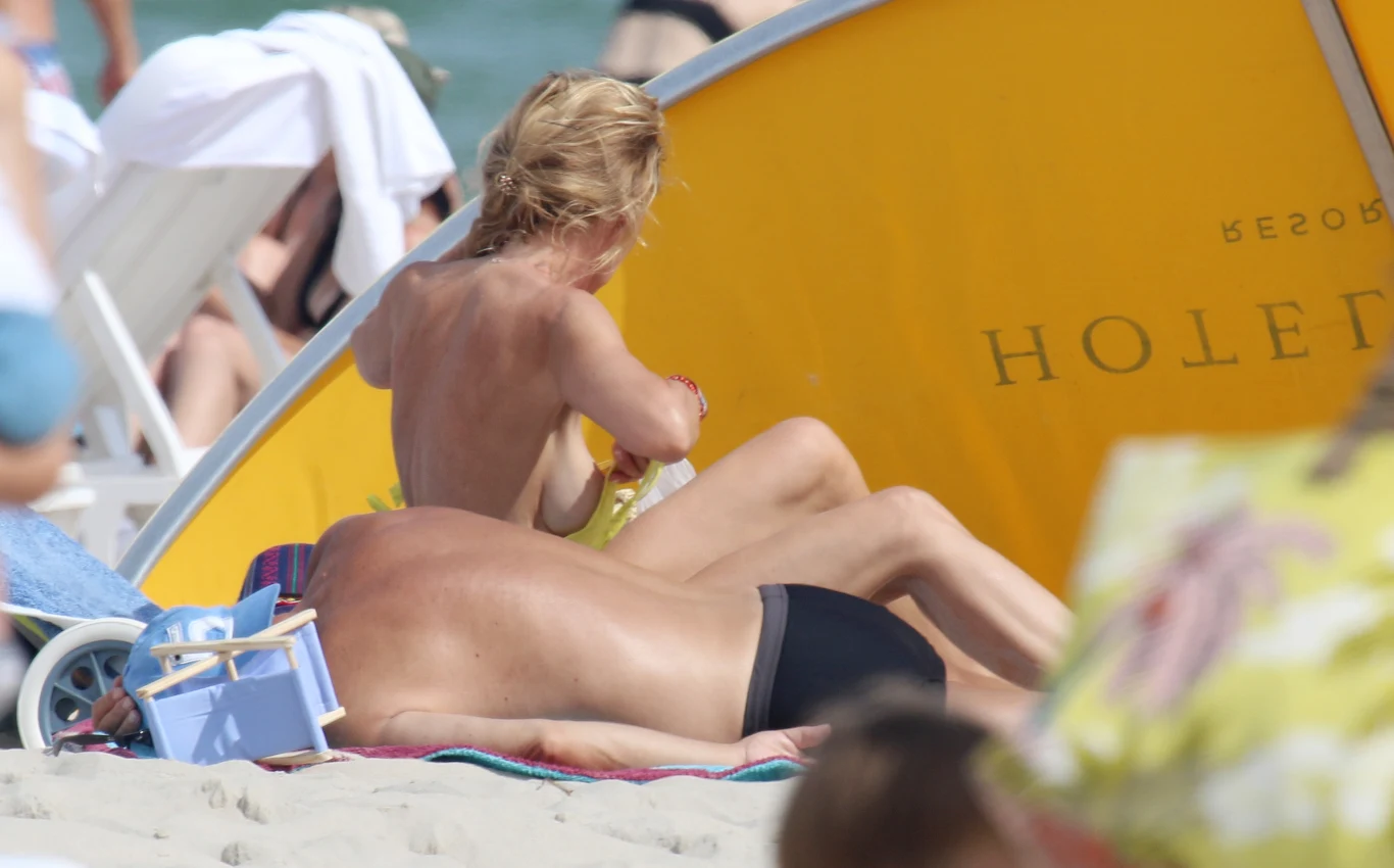 Englertowie na plaży w Juracie Englertowie na plaży w Juracie