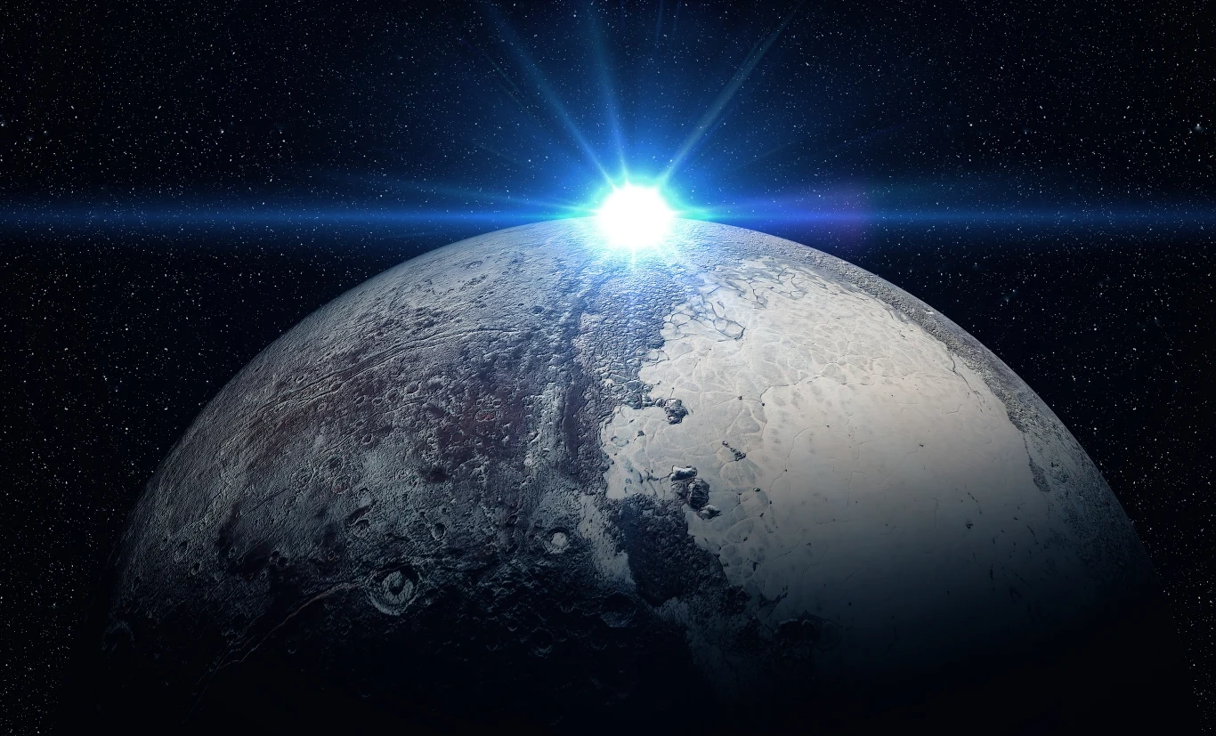 Pluton jest najdalszą planetą karłowatą krążącą wokół Słońca Pluton jest najdalszą planetą karłowatą krążącą wokół Słońca