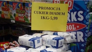 Cukier w sklepach w Lesznie