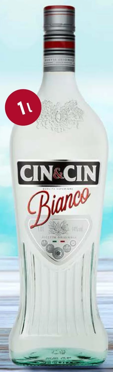 Cin&Cin Bianco Aromatyzowany napój na bazie wina 1 l