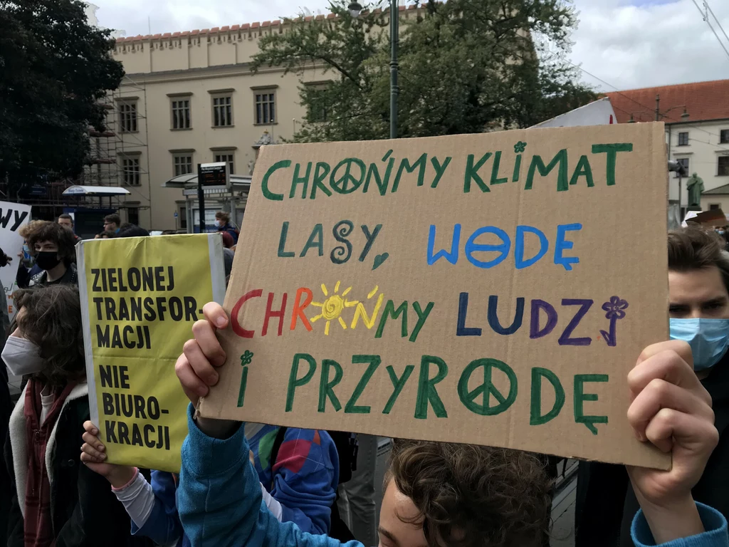 Młodzieżowy Strajk Klimatyczny w Krakowie