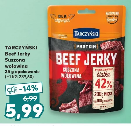 Tarczyński Protein Beef Jerky Suszona wołowina 25 g