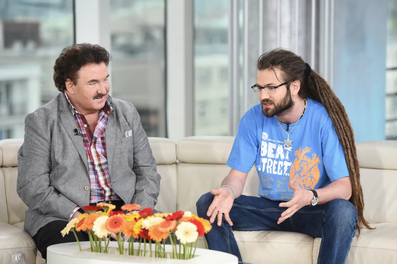 Ras Luta i Krzysztof Krawczyk w 2014 r. Ras Luta i Krzysztof Krawczyk w 2014 r.