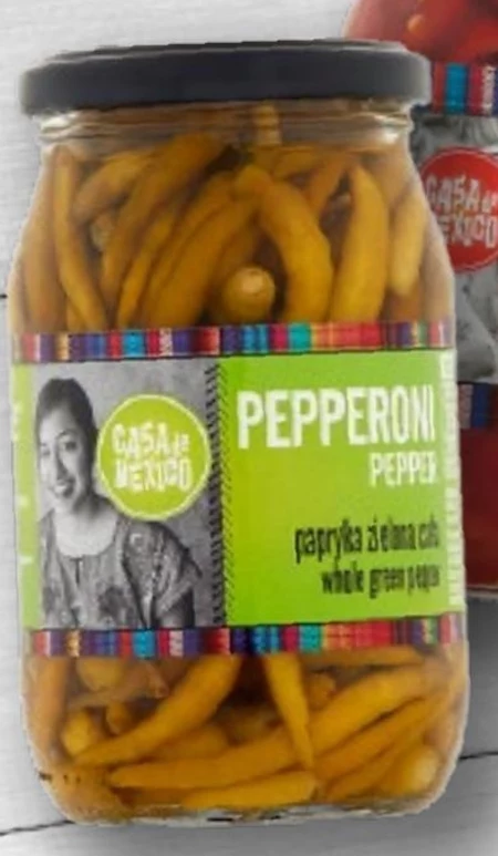 Casa de Mexico Papryka zielona Pepperoni cała 325 g
