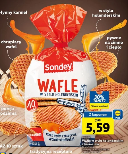 Wafle holenderskie Sondey