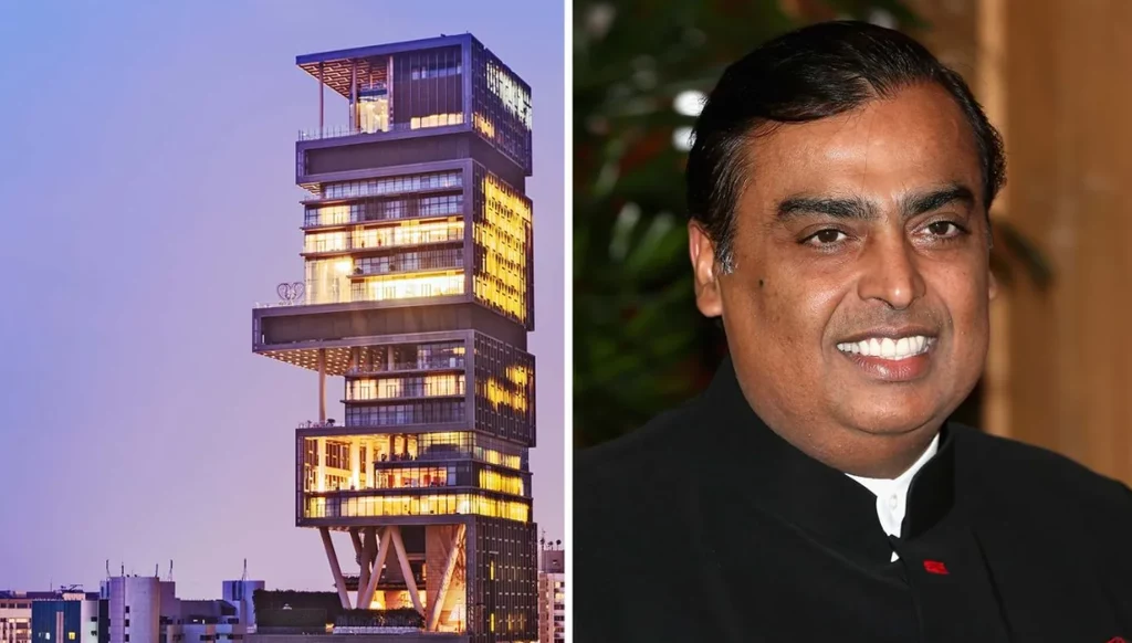 Mukesh Ambani zarobił miliardy dolarów na handlu ropą i energią. Budowa wieżowca Antilia Tower kosztowała go dwa miliardy dolarów. /foto: architecturaldigest