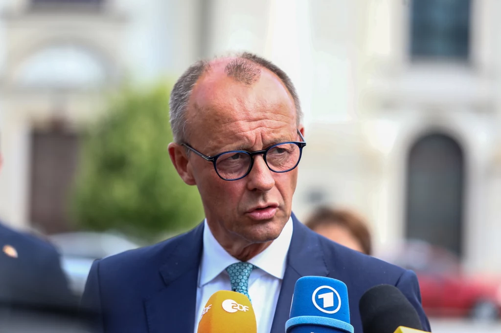 Szef niemieckiej CDU Friedrich Merz podczas wizyty w Warszawie Szef niemieckiej CDU Friedrich Merz podczas wizyty w Warszawie
