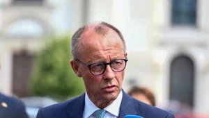 Szef niemieckiej CDU Friedrich Merz podczas wizyty w Warszawie 